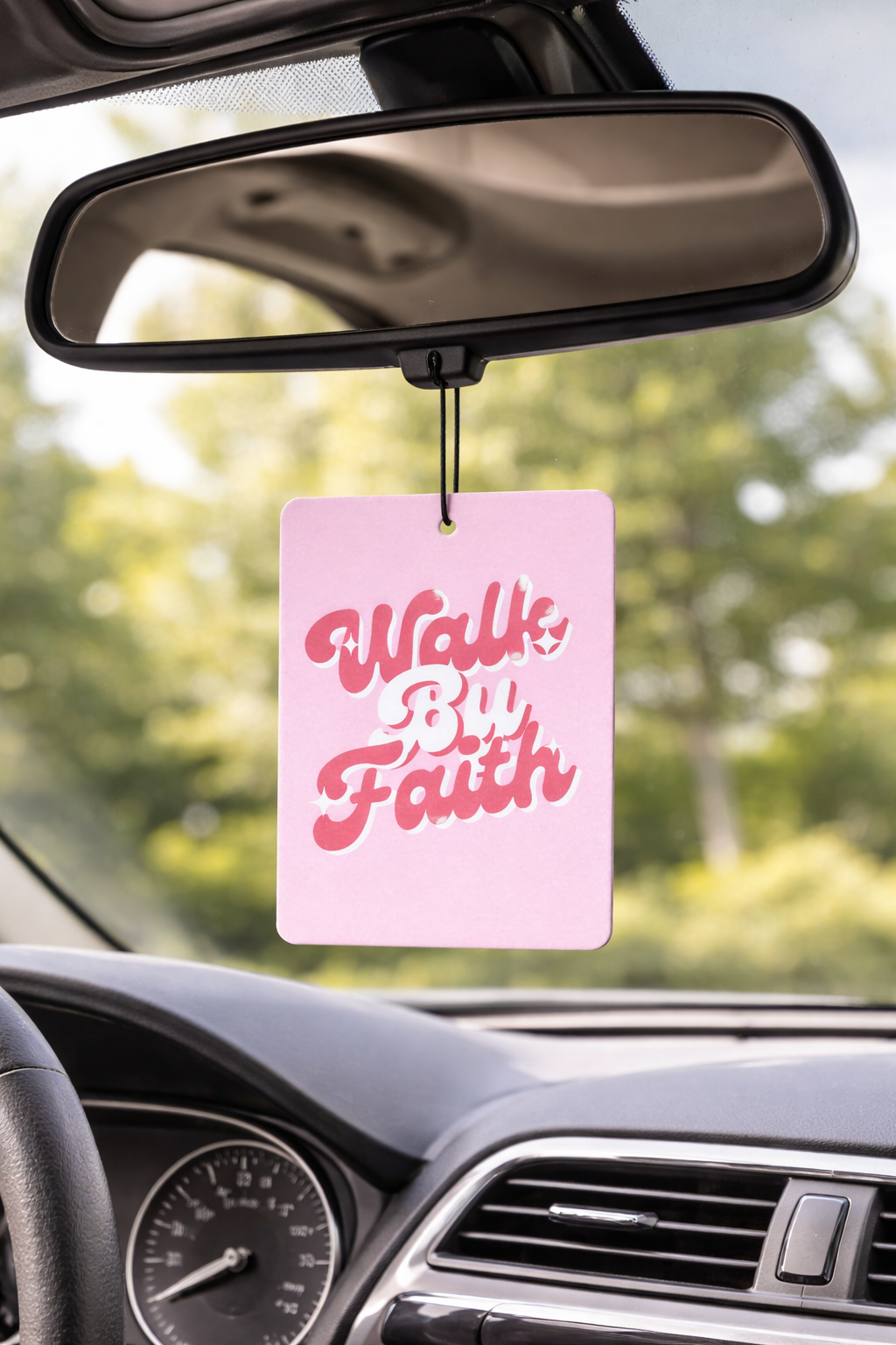 Walk By Faith 2 Corinthians 5:7 Car Air Freshener Cherry