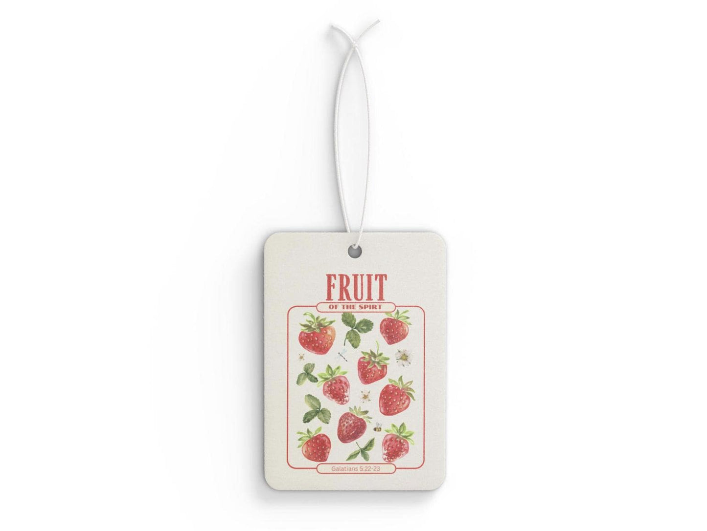 Fruit of the Spirit Car Air Freshener Strawberry Scent