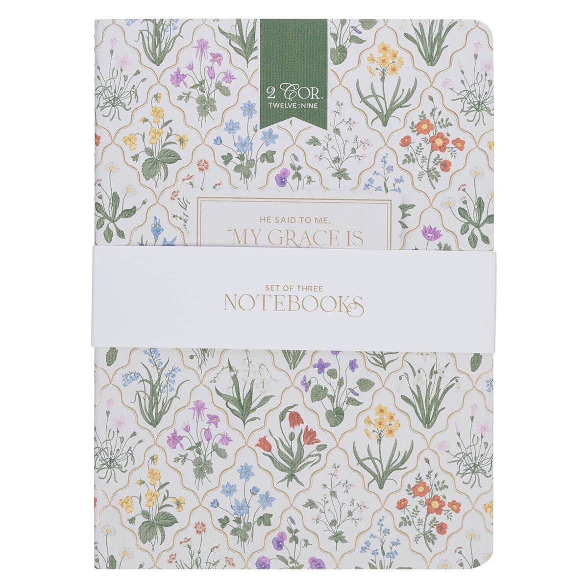 2 Cor. 12:9 My Grace Is Sufficient For You Notebook Set 3pc