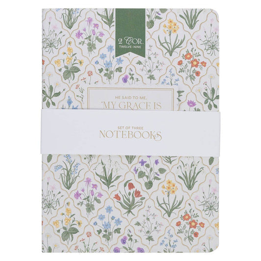 2 Cor. 12:9 My Grace Is Sufficient For You Notebook Set 3pc